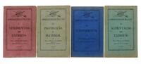 Lote 1516 - LIVROS "ADMINISTRAÇÃO MILITAR" - 4 vols. Por Mário Affonso de Carvalho. I. Vencimentos do Exército; II. Alimentação no exército; III. Fardamento; IV. Instrucção e Material. Editora: Tip. Rosa; Único depositário: Mário Affonso de Carvalho, 1937