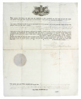 Lote 1540 - CARTA PATENTE ASSINADA POR D. CARLOS - Documento raro e em bom estado de conservação. Dim: 55x43 cm