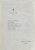 Lote 1580 - CONJUNTO DE FOLHETOS "MISSA DO 7º DIA DE FRANCISCO SÁ CARNEIRO E "REQUIEM" POR SÁ CARNEIRO" - Conjunto composto por 2 folhetos. Dim: 21x15 cm. (maior). Nota: raros. Sinais de manuseamento e defeitos conforme fotos