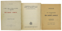 Lote 1591 - LIVROS “A VIDA, A OBRA, O ESTILO, AS LIÇÕES E O PRESTÍGIO DE RICARDO JORGE”, “NO CENTENÁRIO DE RICARDO JORGE”, “O PRESTÍGIO, AS OBRAS E AS LIÇÕES DE RICARDO JORGE” - Compilações de Fernando da Silva Correia. Edição do Instituto Superior de hig