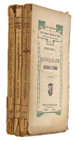 Lote 1602 - LIVROS “ESTUDOS CRÍTICOS. BOSQUEJOS HISTORICO-LITTERARIOS” - 3 Vols. Por Luiz Augusto Rebello da Silva. Editado por Empreza da História de Portugal. Dim: 19x12 cm. Livros de capa de brochura. Nota: sinais de manuseamento e defeitos