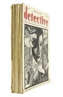 Lote 1668 - LIVROS “O DETECTIVE PORTUGUEZ, SEMANÁRIO DAS GRANDES REPORTAGENS, ASSUNTOS POLICIAIS, VIAGENS E AVENTURAS” - Director Mario Domingues. Ano 1, nº 1 (25 jan. 1932) até ao Ano 1 nº 52 (Falta o nº 45). Vem acompanhado, ainda no ano 1 o nº 17 até a