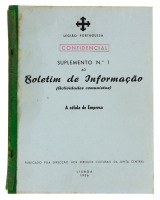 Lote 1806 - LIVROS “LEGIÃO PORTUGUESA – PUBLICAÇÕES PERIÓDICAS SECRETAS E CONFIDENCIAIS. SUPLEMENTOS AOS BOLETINS DE INFORMAÇÃO ACTIVIDADES COMUNISTAS” - Ano 1956-59: nº1, nº2, nº3, nº5, nº6, nº7, nº8, nº9, nº10, nº12, nº13 (13-1; 13-2; 13-3), nº14, nº15 