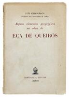 Lote 1823 - LIVRO “ALGUNS ELEMENTOS GEOGRÁFICOS NA OBRA DE EÇA DE QUEIRÓZ” - Por Luís Schwalbach. Editora: Portugália Editora 1945. Dim: 22x15 cm. Livro de capa de brochura. Nota: sinais de manuseamento, capa com defeitos