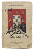 Lote 1914 - LIVRO "AO PARAPEITO" - Por Tenente Pina de Morais. Livro idêntico à venda por € 70. Editora: Edição da Renascença Portuguesa, 1919. Dim: 18,5x12 cm. Livro de capa de brochura. Nota: Sobre a participação portuguesa na I Guerra Mundial. Fabulosa