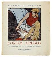 Lote 1942 - LIVRO “CONTOS GREGOS” - Por António Sérgio. 1925. Livrarias Aillaud e Bertrand. Livro com Sete ilustrações coloridas de D. Raquel Roque Gameiro. Dim: 19x16 cm. Nota: muito raro. Sinais de manuseamento