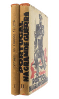 Lote 1964 - LIVROS "PORTUGAL NA GRANDE GUERRA" - 2 vols. Por General Ferreira Martins. Livros idênticos à venda por € 220. Editora: Editorial Ática, 1938. Dim: 30,5x24 cm. Livros de capa dura com sobrecapa. Nota: sinais de manuseamento conforme fotos. Con