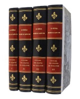 Lote 1984 - LIVROS "HISTOIRE DES COMTES DE TOULOUSE" - Por Moline de Saint-Yon. 1859. 4 Volumes. Raríssimos volumes com p.v.p de € 1.500. Completo. Livro sobre a história da cidade de Toulouse, os seus segredos, a sua fidalguia, entre outros. Não se encon