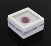 Lote 5048 - RUBI 4.21 CT - Natural, em talhe oval, cor "Pink", com 4.214 ct, medidas 8.68 x 6.78 x 4.02 mm. Com certificado da D For Diamond Gemological Laboratory Nº DFD-033503-FAD-15E05, com tratamento de cor. Nota: O Rubi é uma variedade do corindo do - 3