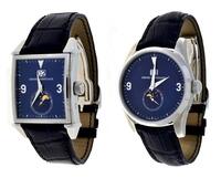 Lote 6139 - GIRARD PERREGAUX, RELÓGIOS DE PULSO - Set formado por modelo 2580 e modelo 4953 ambos Nº 99/200. Caixas em aço com 32x32 mm e 40 mm respectivamente. Movimentos automáticos. Mostradores com numeração árabe, marcadores, fases da lua e calendário