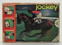 Lote 40 - JOGO DE TABULEIRO JOCKEY - Jogo de apostas da Majora Vintage de 2 a 6 jogadores com idade superior a 12 anos e adultos, completo, caixa com sinais de uso