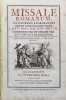 Lote 13 - LIVRO "MISSALE ROMANUM, EX DECRETO SACROSACTI CONCILII TRIDENTINI RESTITUTUM; S.PII V. PONT. MAX. JUSSU EDITUM; CLEMENTIS VIII ET URBANI VIII. AUCTORITATE ET RECOGNITIUM" - Olisipione, Ex Typographia Regia, 1801. Exemplar idêntico à venda por € - 2