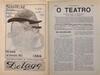 Lote 27 - REVISTA "O TEATRO" - Nº 9. Dir. Roque da Fonseca, Colaboração artístic de Americo Amarelhe, Francisco Valença e M.G.Bordallo Pinheiro, Lisboa, Imp. Na Typ. Do Annuario Commercial, 1918. Dim: 29,5x20 cm. Encadernação em capa de brochura. Nota: ca - 2