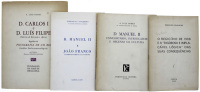 Lote 36 - LIVROS CONJUNTO DIVERSO - Composto por 4 livros tais como: "O Regicídio de 1908 e a 'Rigorosa e implacável lógica' das suas consequências", Rodrigues Cavalheiro, Lisboa, Gráfica Santelmo, 1965. Com dedicatória do autor ao Dr. Agostinho Veloso. 