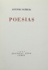 Lote 48 - LIVRO "POESIAS", António Patrício, Lisboa, Edições Ática, 1942. 1ª edição. Dim: 20x14 cm. Encadernação capa de brochura. Nota: exemplar bem estimado - 2