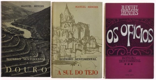 Lote 53 - LIVROS "ROTEIRO SENTIMENTAL" - 3 vols. Por Manuel Mendes, Lisboa, Sociedade de Expansão Cultural, 1964. Dim: 19x12 cm. Encadernações em capas de brochura. Nota: capas e lombadas cansadas