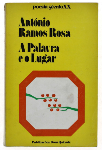 Lote 92 - LIVRO "A PALAVRA E O LUGAR" - Por António Ramos Rosa. Editora: Lisboa, Publicações Dom Quixote, 1977. 1ª edição. Dim: 21x15,5 cm. Encadernação de capa de brochura. Nota: capa e lombada cansadas