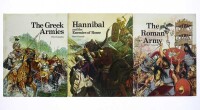 Lote 113 - LIVROS CONJUNTO DIVERSO - Composto por 3 livros tais como: "The Greek Armies", Peter Connolly, London, Macdonald Educational Limited, 1977. "Hannibal and the Enemies of Rome", Peter Connolly, London, Macdonald Educational Limited, 1978. "The R