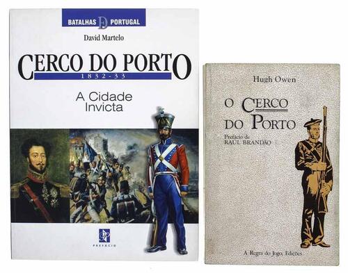 Lote 134 - LIVROS CONJUNTO DIVERSO - Composto por 2 livros tais como: "Cerco do Porto 1832-1833 A Cidade Invicta" por David Martelo. Editora: Prefácio, 2001 Lisboa. "O Cerco do Porto" por Hugh Owen; Pref. De Raúl Brandão; Introd. De Fernando Pereira Marq