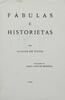 Lote 136 - LIVRO "FÁBULAS E HISTORIETAS" - Por Acácio de Paiva; Ilustrações de Vasco Lopes de Mendonça. Editora: Lisboa, Emprêsa Nacional de Publicidade, 1929. Dim: 19,5x13 cm. Encadernação de capa de brochura. Nota: capa e lombada cansadas - 2