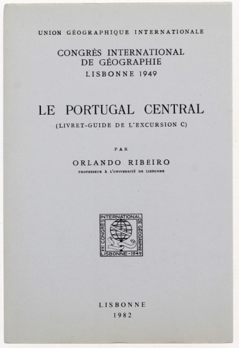 Lote 148 - LIVRO "LE PORTUGAL CENTRAL (LIVRET-GUIDE DE L'EXCURSION C)" - Língua francesa. Por Orlando Ribeiro. Editora: INIC, 1982 Lisbonne. Dim: 18,5x12,5 cm. Encadernação capa de brochura. Nota: exemplar bem estimado