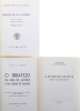 Lote 150 - LIVROS, CONJUNTO DIVERSO - 4 vols. 1 - "O Ribatejo na vida de Camões e na obra de Fialho", Virgílio Arruda, Santarém, Junta Distrital de Santarém, 1973. 2 - "A Flor do Lotus (pelo vale do Nilo)", Virgílio Arruda, Santarém, Edição do autor, 1980 - 2