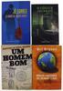 Lote 158 - CONJUNTO DE 4 LIVROS - Conjunto composto por 4 livros de diferentes autores: "O Xangê de Baker Street", por Jô Soares; "Código Secreto"; "Breve História de Quase tudo", "Um Homem Bom". Dimensões diversas. Encadernações de capas de brochura. Not