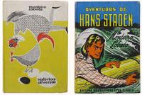 Lote 315 - LIVROS, CONJUNTO - 2 vols. 1 - "Aventuras de Hans Staden", Monteiro Lobato, São Paulo, Editora Brasiliense Ltda, 1960. 2 - "Histórias diversas", Monteiro Lobato. Editora: São Paulo, Editora Brasiliense Ltda, 1959. Dim: 22x15 cm. Encadernações c