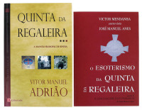 Lote 358 - CONJUNTO DE LIVROS - Composto por "Quinta da Regaleira A mansão Filosofal de Sintra" Por Vitor Manuel Adrião, Editora: Occidentalis, 2007. "O Esoterismo da Quinta da Regaleira" Por Victor Mendanha e José Manuel Anes, Editora: Lisboa, Hugin, 199