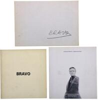 Lote 363 - CATÁLOGOS, CONJUNTO - 3 vols. 1 - "Bravo obras sobre papel (1965-1982)", Lisboa, Galeria Valentim de Carvalho, 1994. 2 - "Joaquim Bravo, Reencontros", Selecção das obras por Maria Helena de Freitas e José Miranda Justo, Lisboa, Galeria Valentim