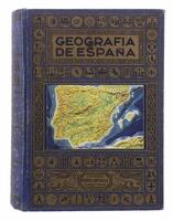 Lote 390 - LIVRO "GEOGRAFÍA DE ESPAÑA (SEGUIDA DE UN RESUMEN DE GEOGRAFÍA PORTUGUESA" - Por Agustín Blánquez Fraile. Editora: Barcelona, Editorial Ramón Sopena, 1945. Profusamente ilustrado. Dim: 21x16 cm. Encadernação cartonada em tela. Nota: capa e lomb