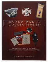 Lote 393 - LIVRO "WORLD WAR II COLLECTIBLES. THE COLLECTOR'S GUIDE TO IDENTIFYING, BUYING AND ENJOYING WORLD WAR II COLLECTIBLES" - Língua inglesa. Por Harry Rinker and Robert Heistand. Editora: Eagle Editions, 2002 London. Dim: 29x22 cm. Encadernação cap