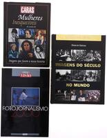 Lote 424 - LIVROS, CONJUNTO - 3 vols. 1 - "Imagens do século no mundo", António Rego Chaves; Rui Coutinho; José Guilherme Campos, Lisboa, Diário de Notícias, 2000. 2 - "Mulheres inesquecíveis do século XX", Lisboa, Controljornal Editora, 2000. 3 - "Fotojo