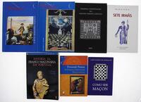 Lote 474 - LIVROS, CONJUNTO - 7 vols. 1- "As origens e essências da Maçonaria", Fernando Pessoa, São Paulo, Landy Editora, 2006. 2 -"Como ser Maçon", Luís Nandin de Carvalho, Lisboa, Hugin, 1999. 3 - "R.L. Sete Irmãs nº5 da Grande Loja Feminina de Portuga