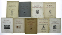 Lote 759 - LIVROS, CONJUNTO - 9 vols. 1 - "Exposição das principais peças da colecção Vieira da Silva", 1954. 2 - "Exposição comemorativa do primeiro centenário do nascimento de Anselmo Braancamp Freire", 1949. 3 -"Exposição comemorativa do primeiro cente