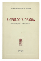 Lote 889 - LIVRO "A GEOLOGIA DE GOA. CONSIDERAÇÕES E CONTROVÉRSIAS" - Por VV. AA. Editora: Junta de Investigações do Ultramar, 1960 Lisboa. Dim: 22x14,5 cm. Encadernação capa de brochura. Nota: livro por abril, exemplar bem estimado