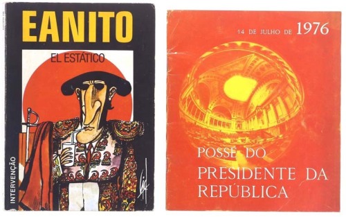 Lote 898 - LIVROS, CONJUNTO - 2 vols. 1- "Eanito El Estático", Augusto Cid, Venda Nova, Intervenção, 1979. 2 - "Posse do Presidente da República 14 de Julho de 1976", Lisboa, Secretaria-Geral da Assembleia da República, 1976. Fabulosa BD política em torno