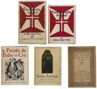 Lote 904 - LIVROS, CONJUNTO - 5 vols. 1 - "O Canto Coral e o Orfeon de Condeixa. Conferencia realizada no Concerto do Orfeon no Teatro da República", Affonso Lopes Vieira, Lisboa, Editora Ldª, 1916. 2 - "Santo António Jornada do Centenário", Afonso Lopes 