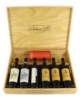 Lote 2003 - CONJUNTO DE GARRAFAS VINHO FUNDAÇÃO EUGENIO DE ALMEIDA - Conjunto com valor de venda estimado em € 447,02. Composto por 6 garrafas de Vinho e 1 de azeite, tais como: 1 Branco Pêra - Manca Colheita 2014 (750ml - 13%vol). 1 Tinto Pêra - Manca C