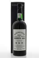 Lote 2127 - PORTO BURMESTER COLHEITA 1982 - Garrafa de Vinho do Porto, Reserva, 3 Coroas, Engarrafado em 1991, (750ml - 20%vol). Nota: garrafa idêntica à venda por € 89. Em caixa de cartão original. Consultar valor indicativo em https://www.spaingourmetsh