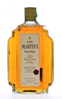 Lote 2997 - JAMES MARTIN'S 20 ANOS - Garrafa de Whisky, Fine & Rare, Blended Scotch, Escócia (700ml - 43%vol). Nota: garrafa idêntica à venda por € 260. Em embalagem de cartão original. Consultar valor indicativo em https://fernandoswinehouse.pt/produto-e