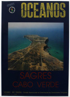 Lote 3002 - REVISTAS "OCEANOS, Nº4: SAGRES. CABO VERDE", AAVV, Dir. António Mega Ferreira, Lisboa, Edição da Comissão Nacional para as Comemorações dos Descobrimentos Portugueses, 1990. Dim: 37,5x27 cm. Encadernação de capa de brochura. Nota: sinais de ma