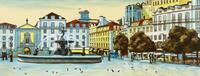 Lote 5187 - JOÃO LIMA - Original - Pintura a óleo sobre de platex, assinada, motivo "Vista de Lisboa”, com 47x122 cm. Obra deste autor foi vendida por € 900 na Oportunity Leilões. Nota: João Lima é um artista multifacetado que se dedica à pintura, escultu