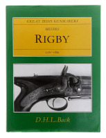 Lote 3005 - LIVRO "GREAT IRISH GUNMAKERS MESSRS RIGBY 1760 - 1869" - Edição em língua inglesa. Por Back D.H.L. Exemplar idêntico à venda por € 415,90 (£360) conversão do dia. Editora: Historical Firearms, 1992. Dim: 30x22 cm. Encadernação cartonada em per