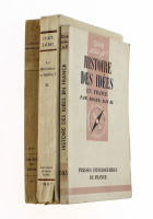 Lote 3062 - CONJUNTO DE LIVROS DIVERSOS - Língua francesa. 3 vols. “La Monnaie” por Lois Baudin. Editora: Liberairie de Médicis 1938. “Le Marxisme en Faillite?” por Lucien Laurat. Editora: Pierre Tisné 1939. “Histoire des Idées en France” por Roger Daval