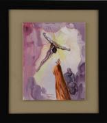 Lote 5005 - SALVADOR DALI (1904-1989) - Placa cerâmica, assinada, título "La Divine Comédie - Paradis - Chant 14 - Apparition du Christ", 1951, Edição 30/490, com 25x20 cm (moldura com 39x34 cm). Placa de cerâmica deste pintor foi vendida por € 4.200 na Oportunity leilões. Com Certificado de Autenticidade no verso. Nota: Salvador Dalí foi um importante pintor catalão, conhecido pelo seu trabalho surrealista. O trabalho de Dalí chama a atenção pela incrível combinação de imagens bizarras, onírica