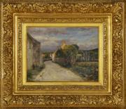 Lote 6137 - JOSÉ JÚLIO SOUSA PINTO (1856-1939), Original - Pintura a óleo sobre tela, assinada, motivo "Rua de Aldeia", com 25x33 cm (moldura com 48x56 cm). Óleos destas dimensões são vendidos por valores que chegam aos € 20.000 nas leiloeiras nacionais. Tendo duas obras como "O Amuado" que foi vendido em leilão em Lisboa por € 219.344 e o "O Pescador" foi vendido em leilão em Lisboa por € 155.000 constituído os resultados mais relevantes...