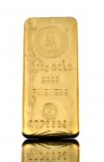 Lote 6120 - BARRA DE OURO FINO 1 KG - Ouro 9999 com 1.000 g (1 quilograma) produzida e certificada por South Africa Rand Refinery Ltd, acompanhada com respectivo certificado de garantia e qualidade