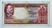 Lote 4 - Nota de 20$00 Banco de Portugal ch. 5 Mousinho d´Albuquerque, datada de 7 de Março de 1933, MBC