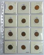 Lote 159 - Colecção de 12 moedas de 10 centavos, algumas belas, datas de 1964 a 1969